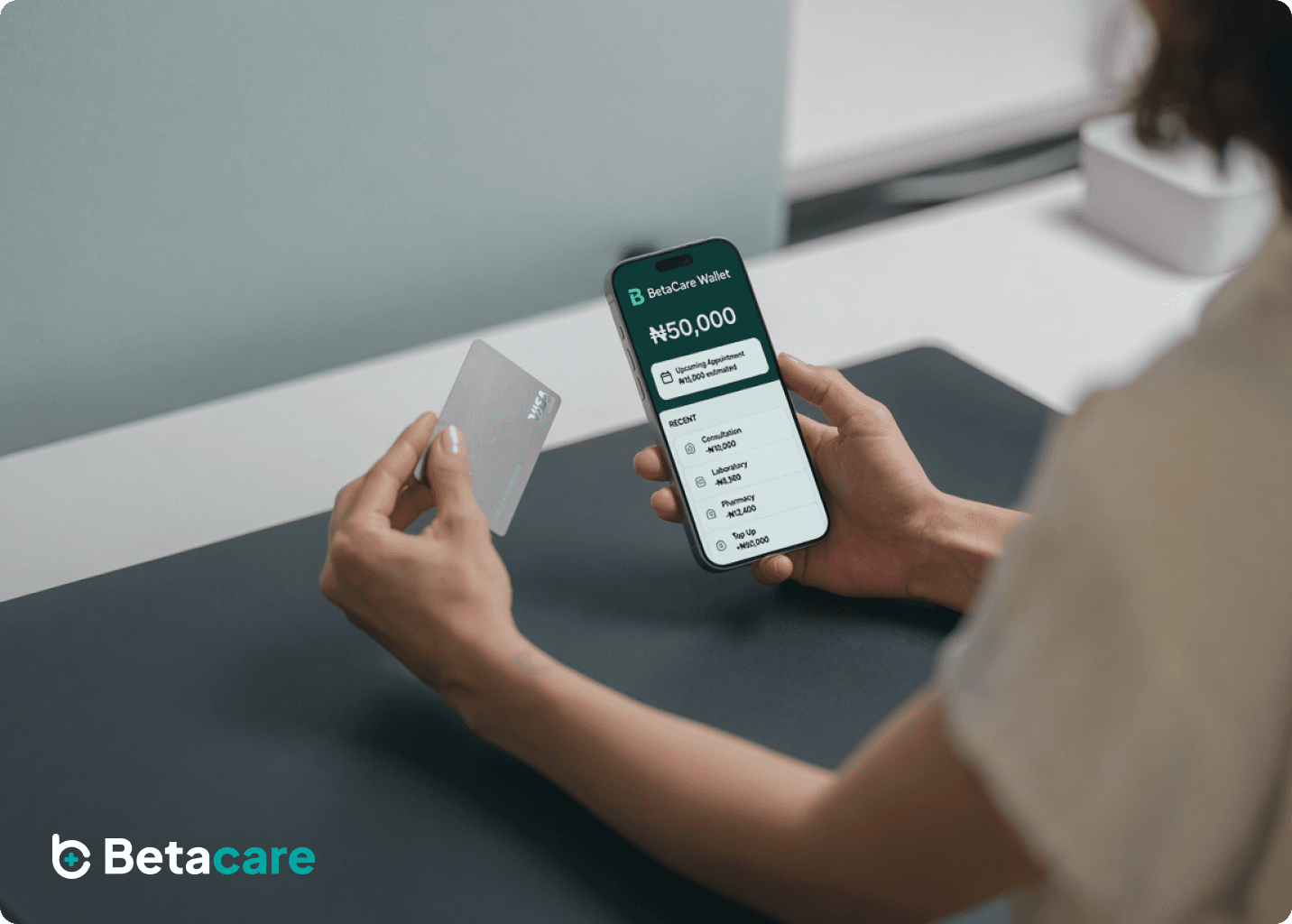 Betacare wallet and card